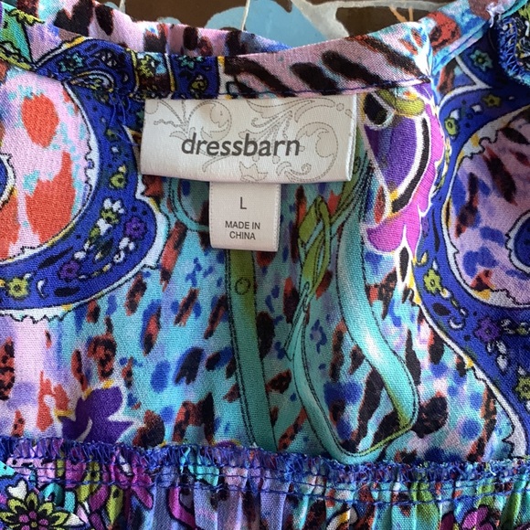 DRESS BARN Peasant Top Sz: L. - Picture 4 of 6